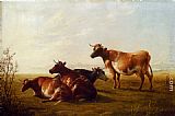 Cows in a Meadow by Thomas Sidney Cooper